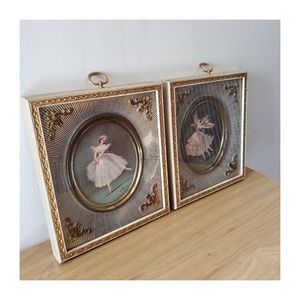 Vintage Carina Ballerina Framed Wall Hangings